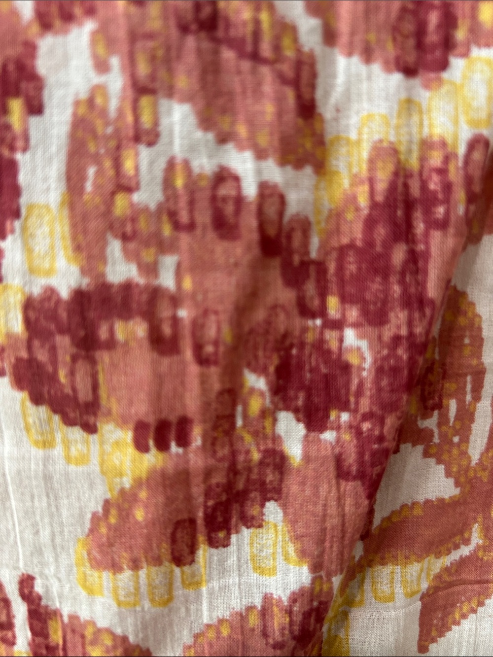 a.n.a Rust & Cream Floral Ruffle Blouse - Picture 10 of 11